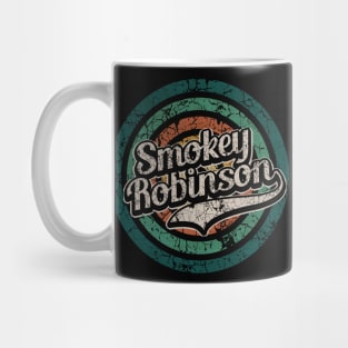 Smokey Robinson // Retro Circle Crack Vintage Mug